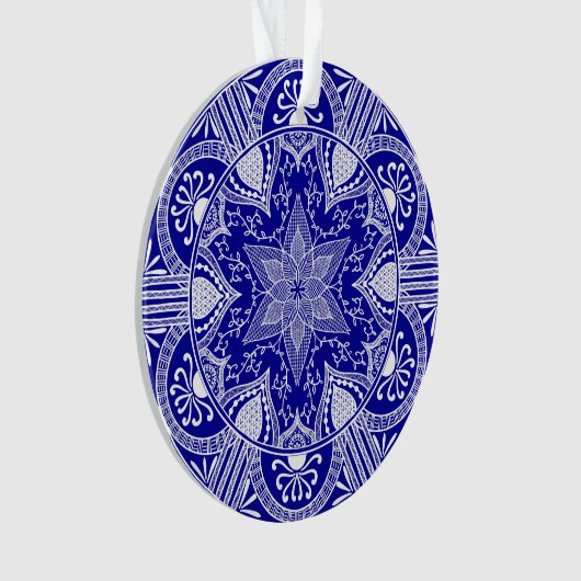 Sapphire Mandala Ornament (voorkant)