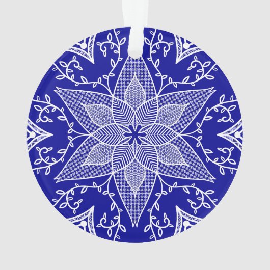 Sapphire Mandala Ornament (achterkant)