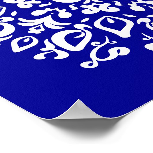 Sapphire Mandala Poster (Hoek)