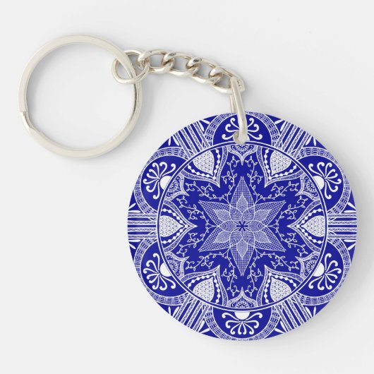 Sapphire Mandala Sleutelhanger (Voorkant)