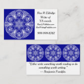 Sapphire Mandala Visitekaartje (Voorkant / Achterkant)