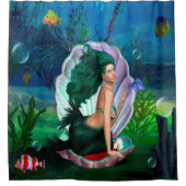 Sapphire Mermaid Douchegordijn (Voorkant)