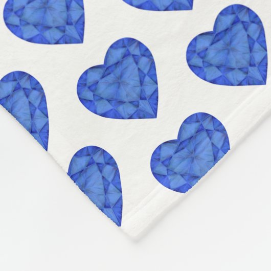 Sapphire naam betekent waterverf hart gem deken (Hoek)