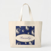 Sapphire Paisley Grote Tote Bag (Voorkant)