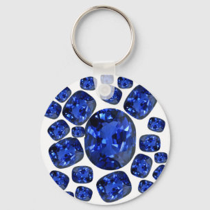 Sapphire Pareltjes Birthstone giften door sharles Sleutelhanger