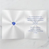 Sapphire Personalized 65th Anniversary Card Kaart (Binnen)