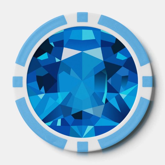Sapphire Poker Chips (Voorkant)