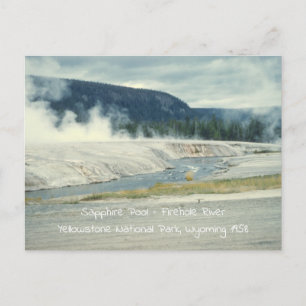 Sapphire Pool Firehole, Yellowstone Briefkaart