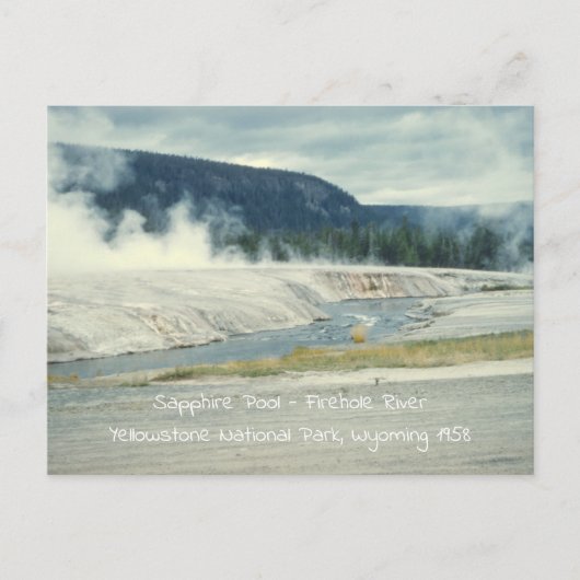 Sapphire Pool Firehole, Yellowstone Briefkaart (Voorkant)
