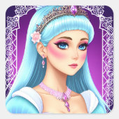 Sapphire Princess Sticker Design (Voorkant)