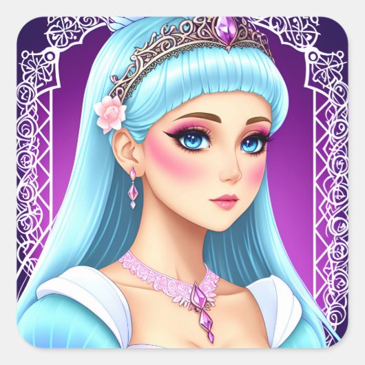 Sapphire Princess Sticker Design (Voorkant)