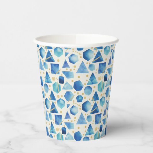Sapphire Prism Mosaic Papieren Bekers (Links)