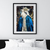 Sapphire Raven Royalty Decoupage Tissuepapier