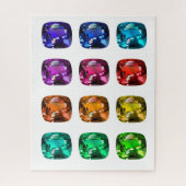 Sapphire, Ruby, Aqua, Gemstone Puzzle Legpuzzel (Verticaal)