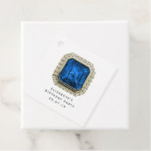 Sapphire September Birthstone Bedankjes Labels (In situ)