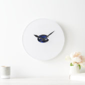 Sapphire September Birthstone Blue Large Clock Grote Klok (Huis)