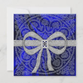 Sapphire Silk Party Kaart (Voorkant)