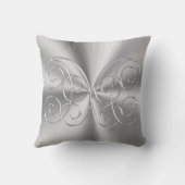 Sapphire Silvery 45th Wedding Jubileum Pillow Kussen (Achterkant)