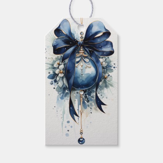 Sapphire Skies: tinten blauw Cadeaulabel (Voorkant)