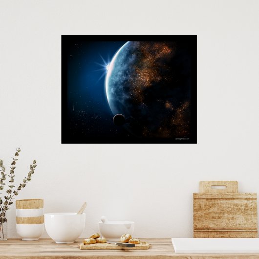 Sapphire Sphere Poster (Keuken)