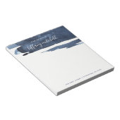 Sapphire Splash | Donkerblauwe Waterverf Notitieblok (Schuin)