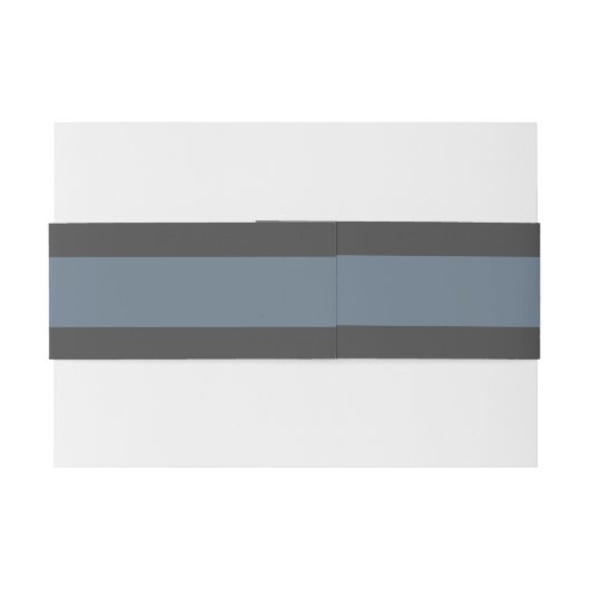 Sapphire Stalen Blauwe Monogram Geinitialiseerde T Uitnodigingen Wikkel (Achterkant Voorbeeld)