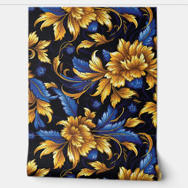 Sapphire Starlit Symphony Botanical Behang