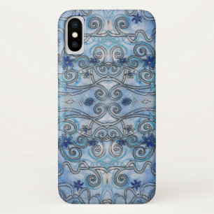 Sapphire Swirls-ontwerp op een iPhone-draagtas Case-Mate iPhone Case