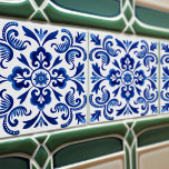 Sapphire Talavera Lissabon Patroonvormige Keramisc Tegeltje<br><div class="desc">Indigo Azulejo Blauw Portugees Lissabon decoratieve Talavera keramische tegels zijn een mooie en unieke aanvulling op elk huis. Een hoogwaardig product met een tijdloze esthetiek. De blauwe kleur van de tegels is geïnspireerd op het indigoblauw van de bekende azulejo-tegels van Lissabon en voegt een vleugje geschiedenis en cultuur toe aan...</div>