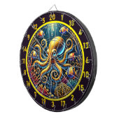 Sapphire Tentacle Octopus Dartboard Dartbord (Voorkant Rechts)