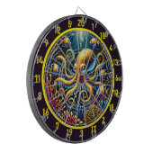Sapphire Tentacle Octopus Dartboard Dartbord (Voorkant Links)