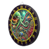 Sapphire Tentacle Octopus Dartboard Dartbord (Voorkant Rechts)