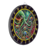 Sapphire Tentacle Octopus Dartboard Dartbord (Voorkant Links)