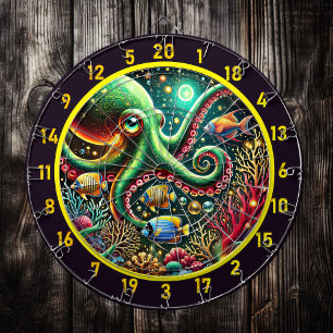 Sapphire Tentacle Octopus Dartboard Dartbord