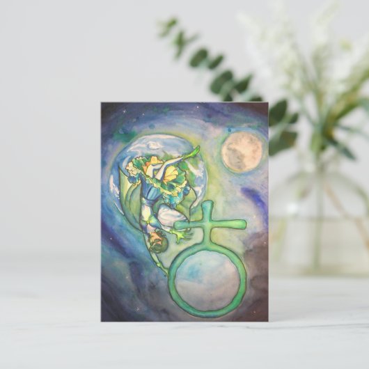 Sapphire Terra Briefkaart (Staand voorkant)