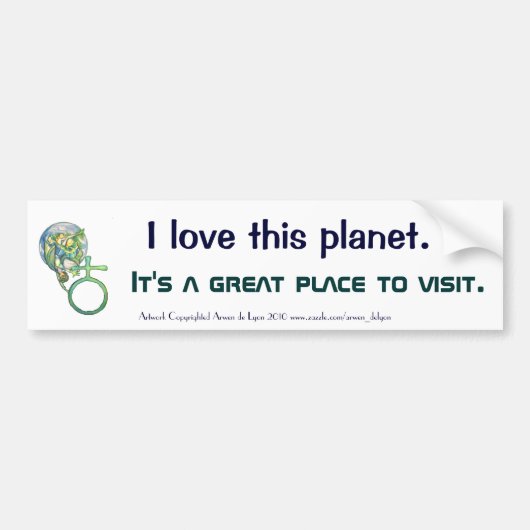 Sapphire Terra Bumpersticker (Voorkant)
