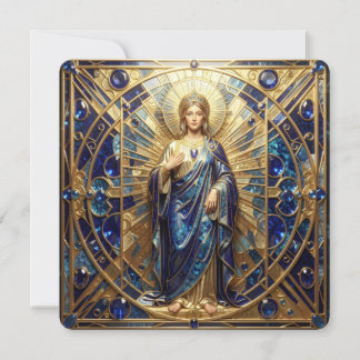 Sapphire – The Stone of Truth and Wisdom´9 Feestdagenkaart