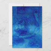 Sapphire Tide bruiloft uitnodiging (Achterkant)