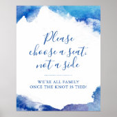 Sapphire Tide Kies een seat Weddenschap Poster (Voorkant)