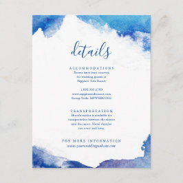 Sapphire Tide Wedding Details invoegen Kaart