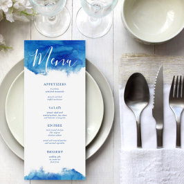 Sapphire Tide Wedding Menu Kaart