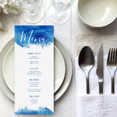 Sapphire Tide Wedding Menu Kaart