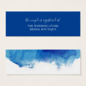Sapphire Tide Wedding Registry Invoegen Kaart (Voorkant /achterkant)