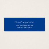 Sapphire Tide Wedding Registry Invoegen Kaart (Voorkant)