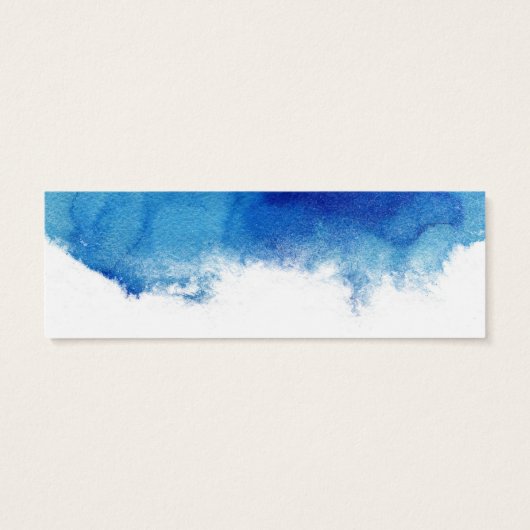 Sapphire Tide Wedding Registry Invoegen Kaart (Achterkant)