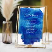 Sapphire Tide Wedding Table Numbers Guest Names Kaart