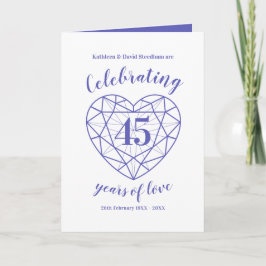 Sapphire viert 45 jaar 45ste verjaardag