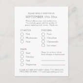 Sapphire Weddenschap Jubileum hartmaaltijd keuze Informatiekaartje (Achterkant)