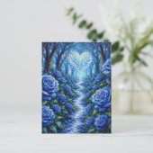SapphireRosePath Briefkaart (Staand voorkant)