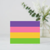 Sapphische Pride-vlag Briefkaart (Staand voorkant)